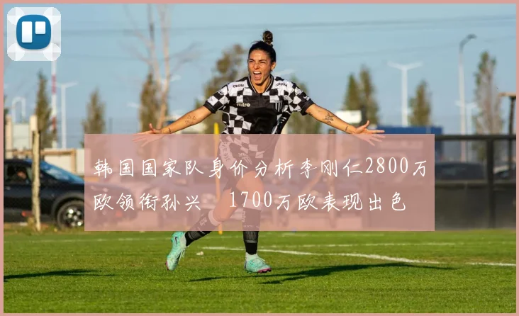 韩国国家队身价分析李刚仁2800万欧领衔孙兴慜1700万欧表现出色
