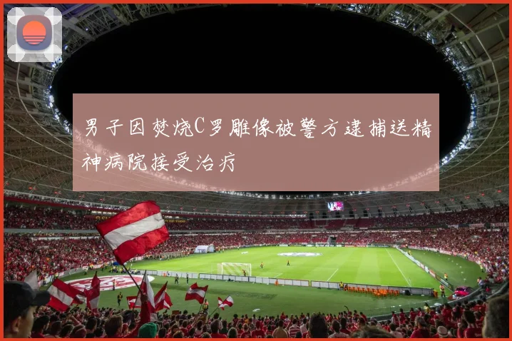 男子因焚烧C罗雕像被警方逮捕送精神病院接受治疗